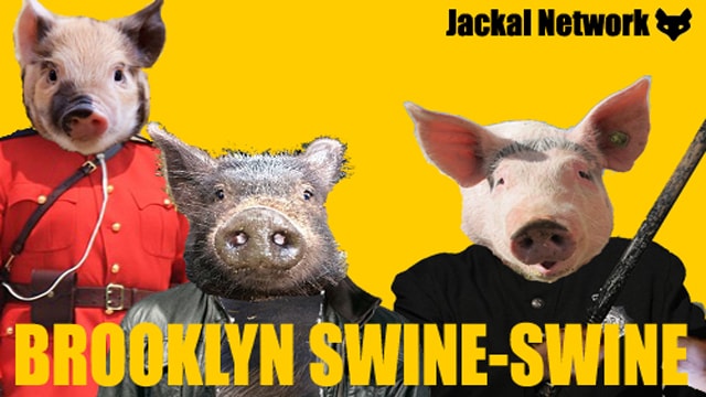 Parody of Brooklyn Nine-Nine using pigs as the people.