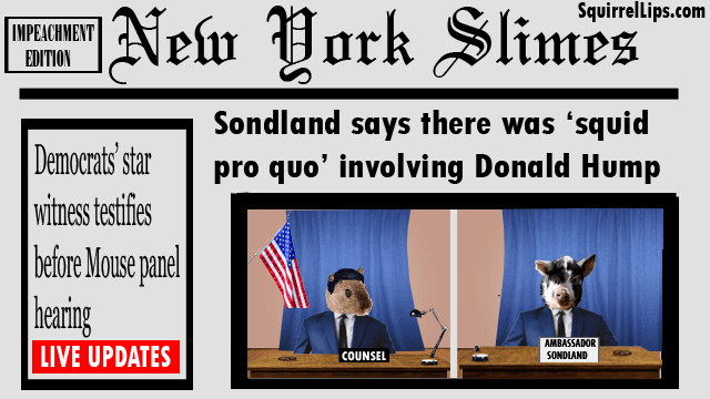 New York Time parody newspaper called New York Slimes.